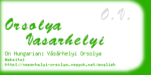 orsolya vasarhelyi business card